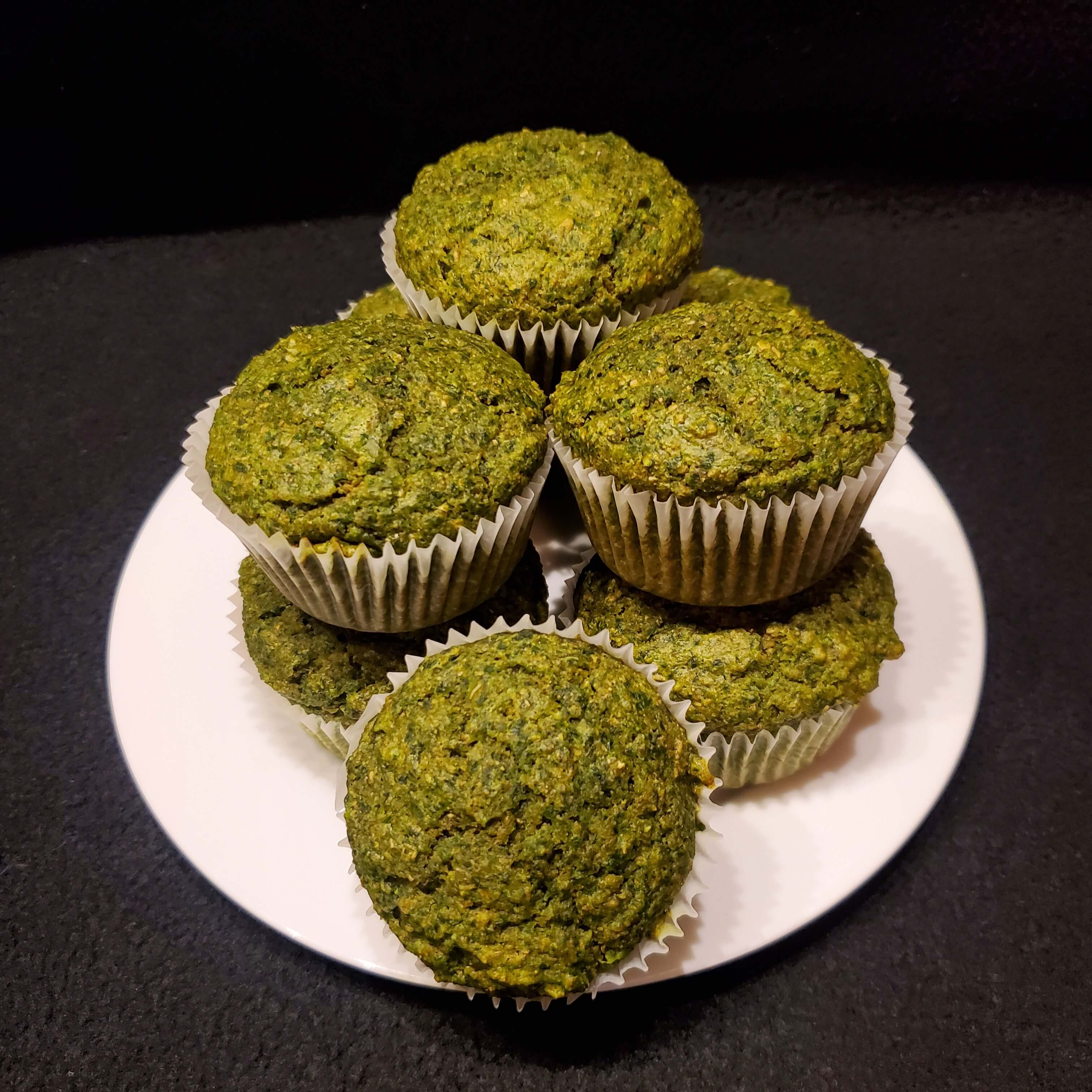 Popeye muffins on a plate